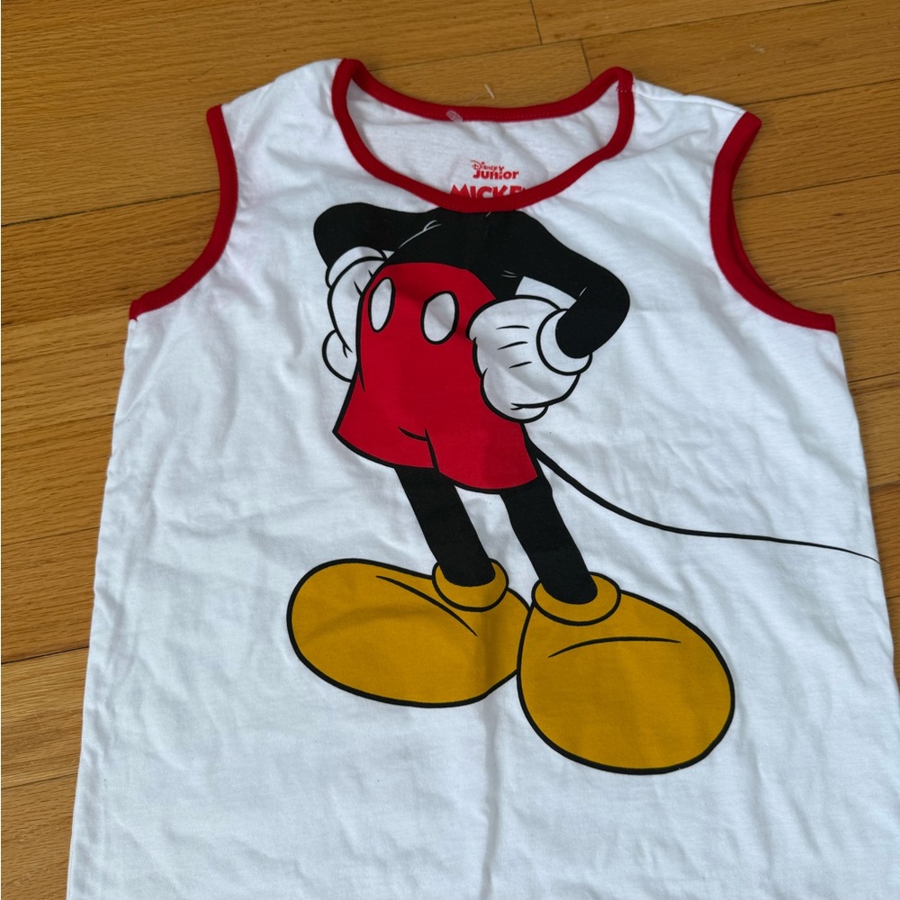 Disney Kids Mickey Mouse Tank Top - Red, Yellow, and White,boys 6/7